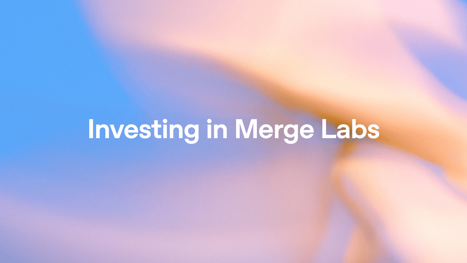 OpenAI投资Merge Labs：脑机接口将如何重塑AI交互未来